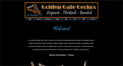 Desktop Screenshot of goldengategeckos.com
